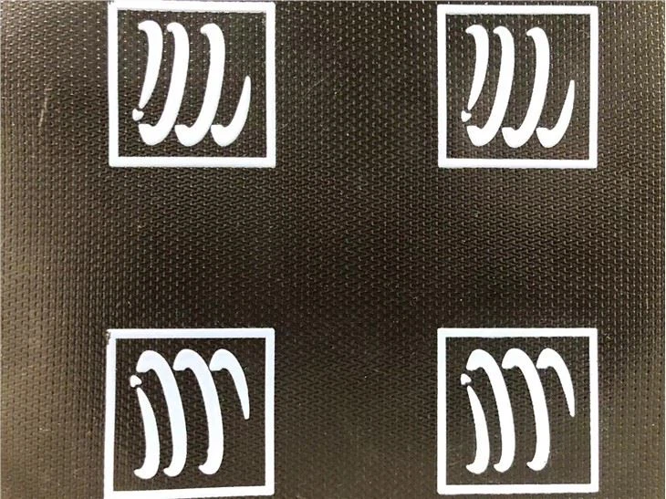 Трафаретная печать Силиконовые чернила на огнеупорной ткани