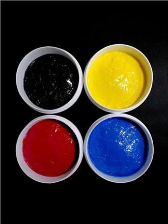 Чернила на водной основе и чернила на основе растворителей и силиконовые чернила