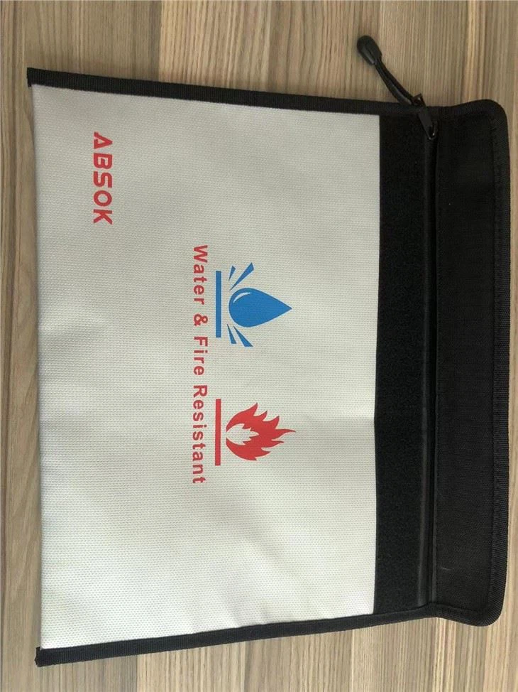 Water & Fire Resistant File Bag Silicone Ink Silkscreen Printing
