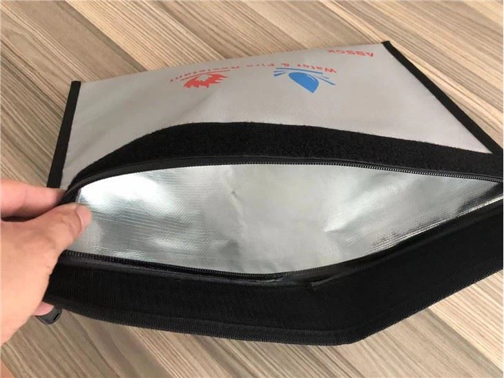 Water & Fire Resistant File Bag Silicone Ink Silkscreen Printing