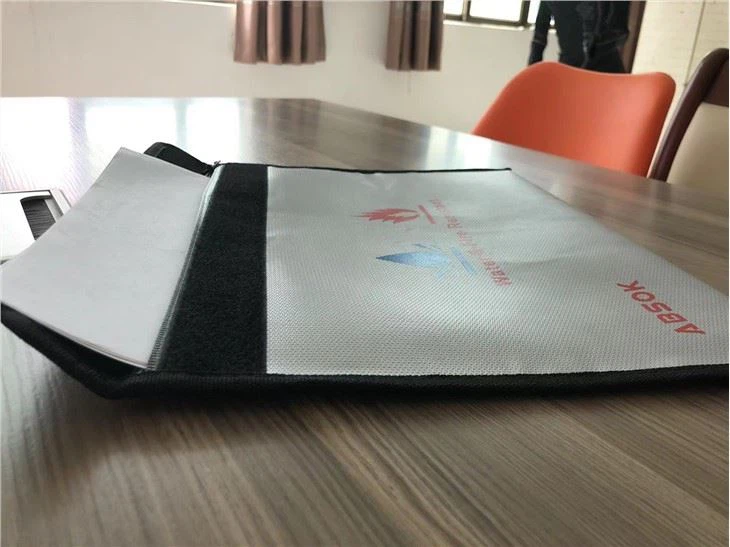 Water & Fire Resistant File Bag Silicone Ink Silkscreen Printing