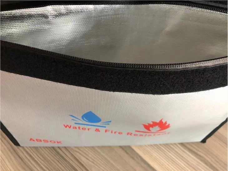 Water & Fire Resistant File Bag Silicone Ink Silkscreen Printing