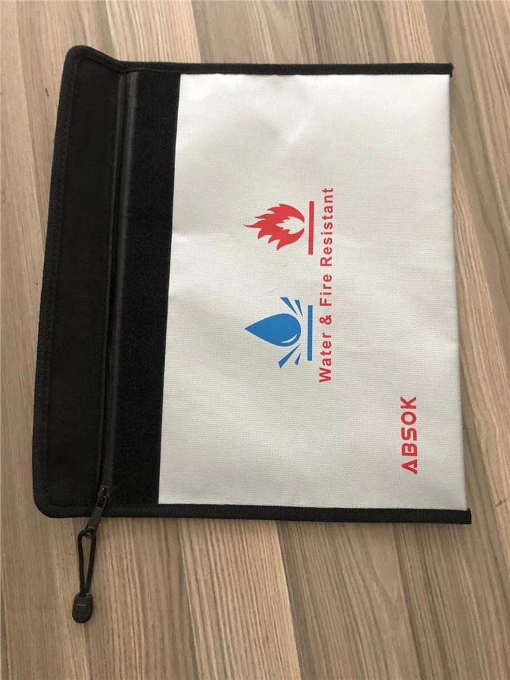 Water & Fire Resistant File Bag Silicone Ink Silkscreen Printing