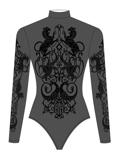 Одежда для йоги, флокированная печать